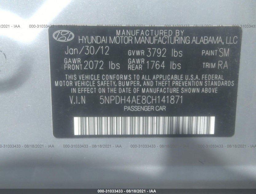 5NPDH4AE8CH141871