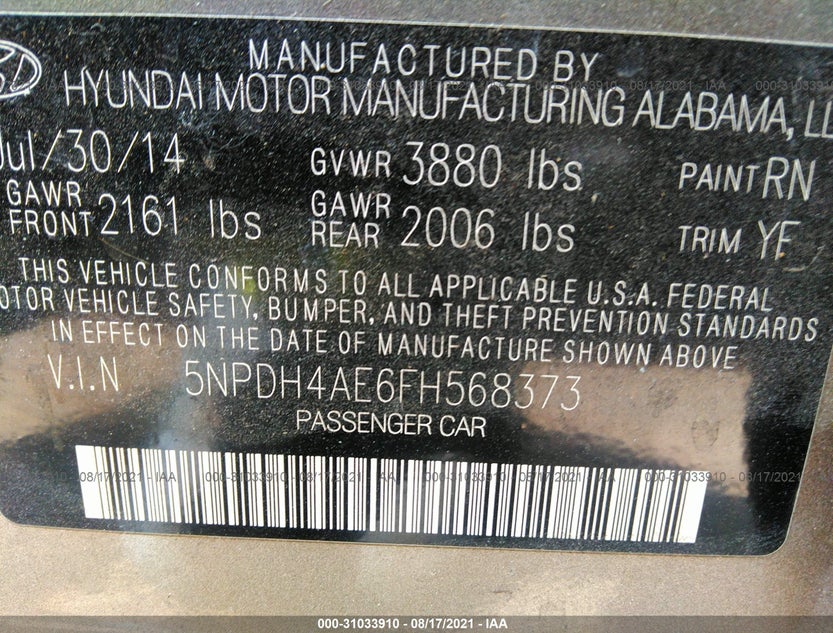 5NPDH4AE6FH568373