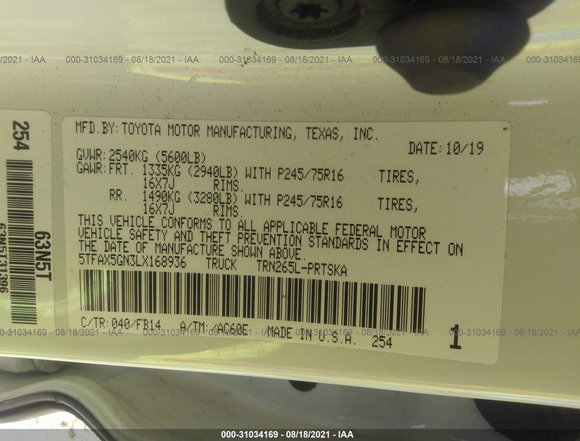 5TFAX5GN3LX168936