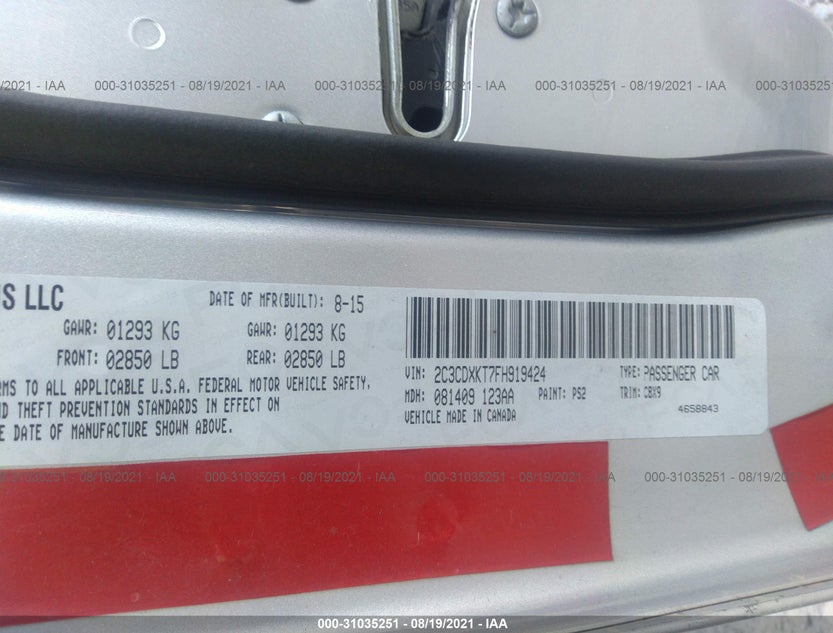 2C3CDXKT7FH919424