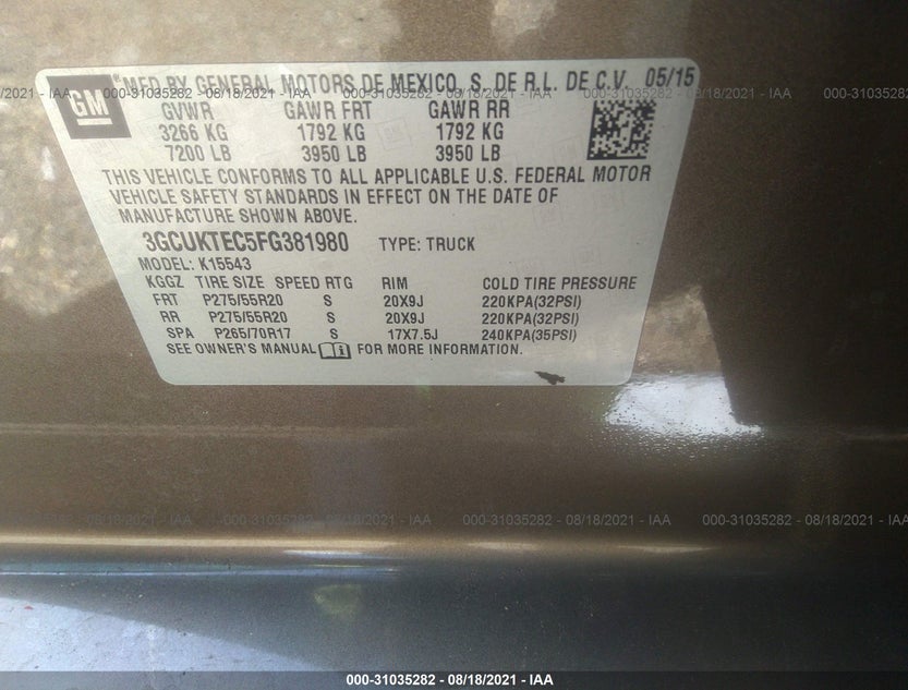 3GCUKTEC5FG381980