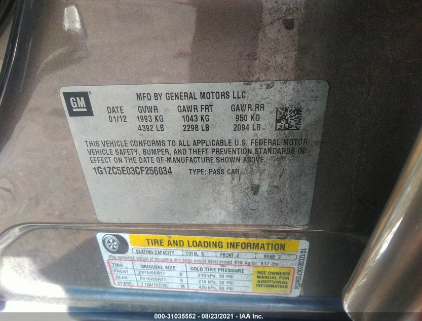 1G1ZC5E03CF256034