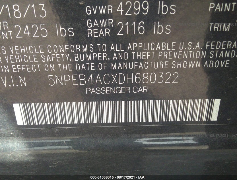 5NPEB4ACXDH680322