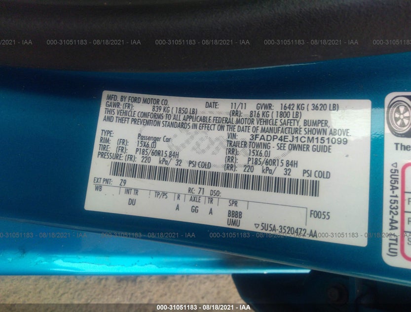3FADP4EJ1CM151099