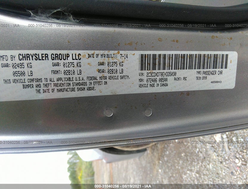 2C3CDXDT8EH335030