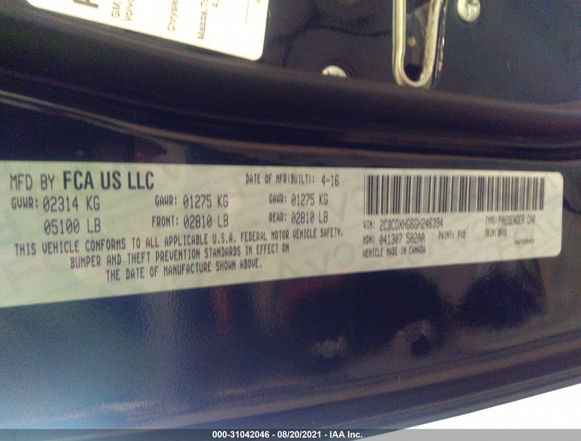 2C3CDXHG6GH246394