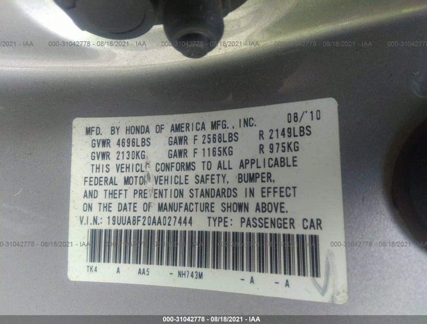 19UUA8F20AA027444