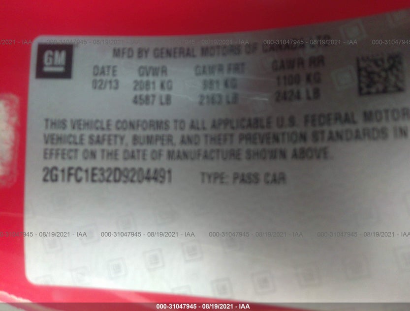 2G1FC1E32D9204491