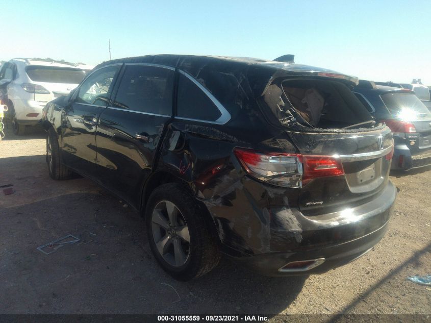 2015 Acura Mdx VIN: 5FRYD4H26FB029046 Lot: 31055559