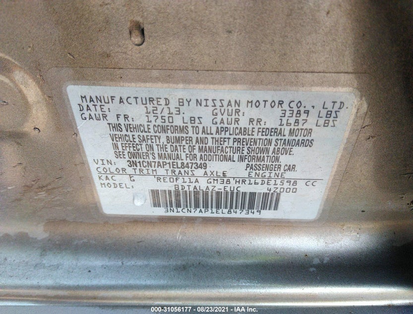 3N1CN7AP1EL847349