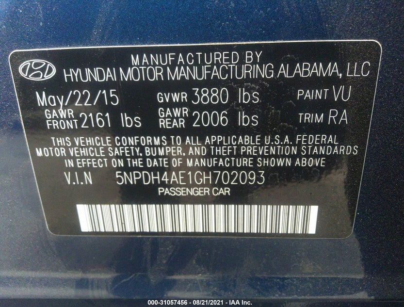5NPDH4AE1GH702093