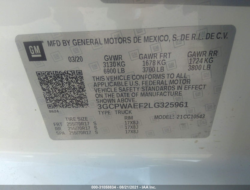 3GCPWAEF2LG325961