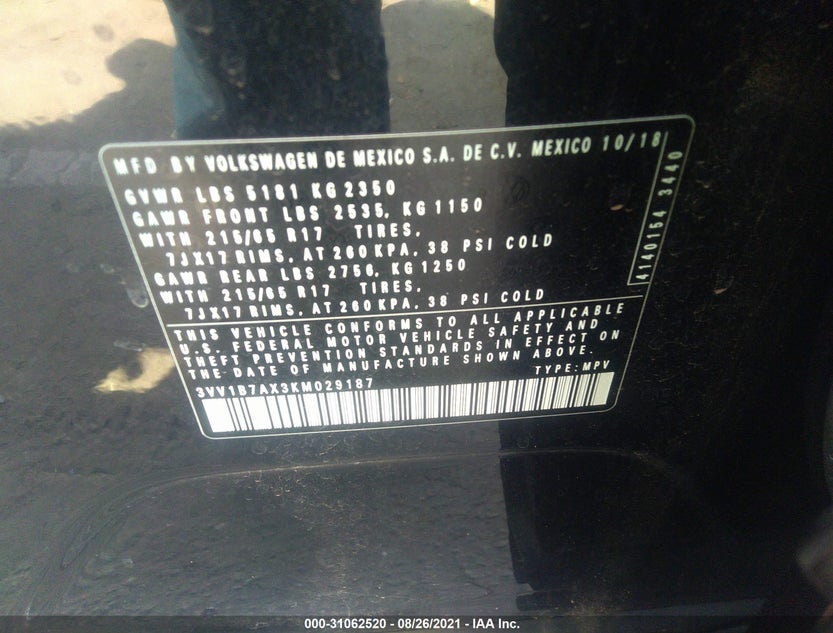 3VV1B7AX3KM029187