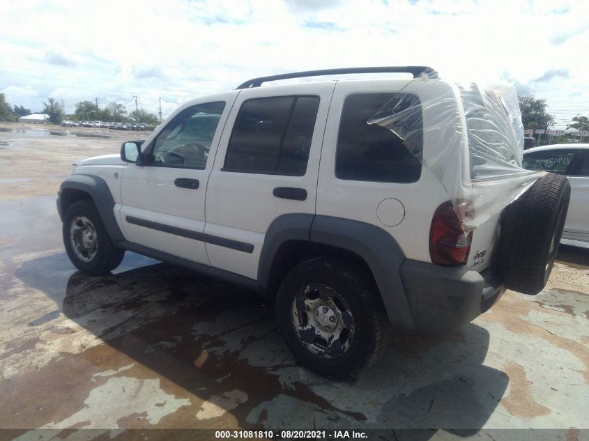 2007 Jeep Liberty Sport VIN: 1J8GL48K07W624240 Lot: 31081810