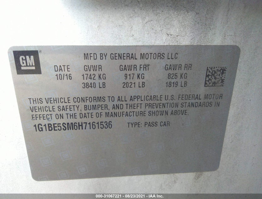 1G1BE5SM6H7161536