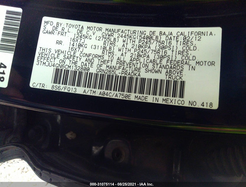 3TMJU4GN6CM132800