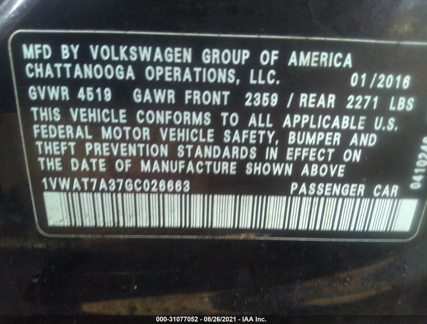 1VWAT7A37GC026663