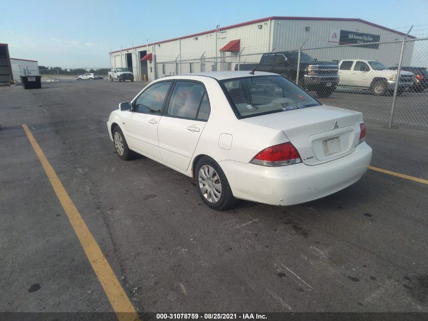 2006 Mitsubishi Lancer Es/Se VIN: JA3AJ26E76U058347 Lot: 31078759