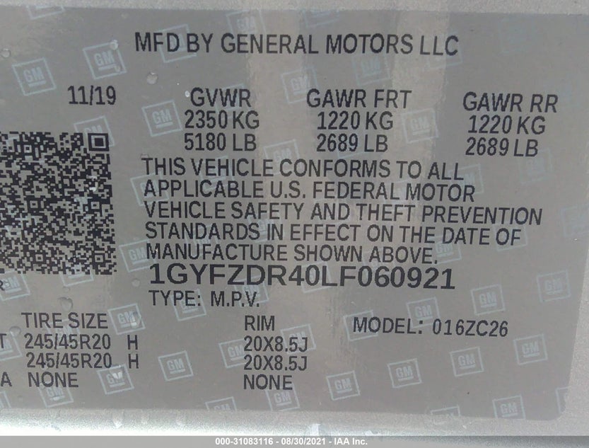 1GYFZDR40LF060921