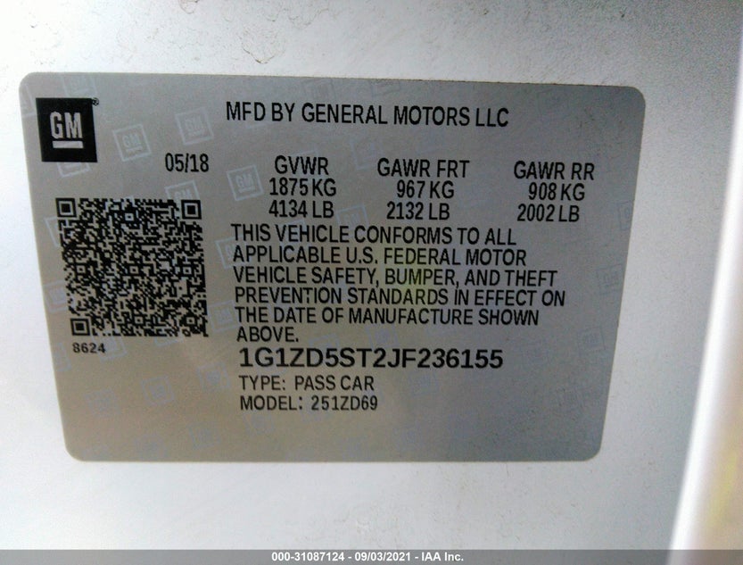 1G1ZD5ST2JF236155