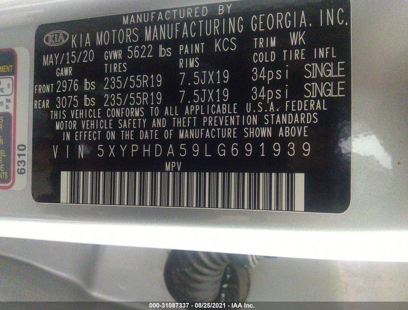 5XYPHDA59LG691939