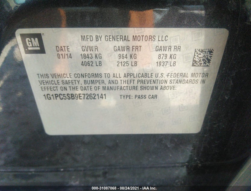 1G1PC5SB9E7262141