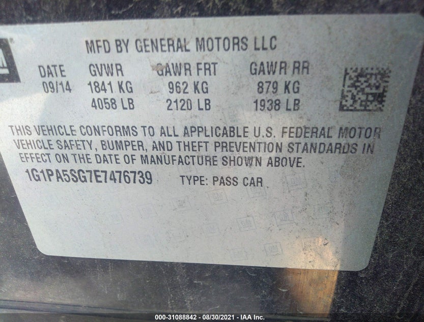 1G1PA5SG7E7476739