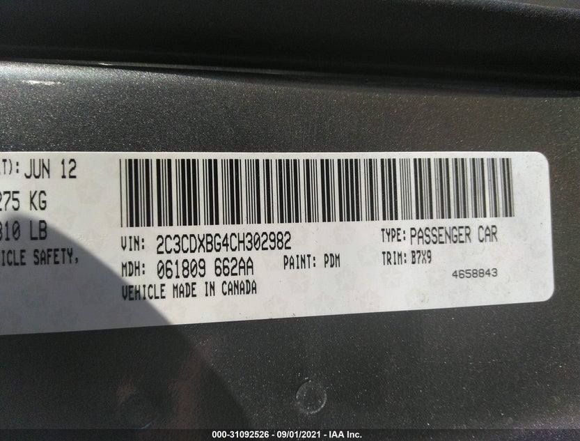2C3CDXBG4CH302982