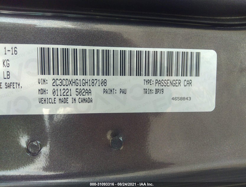2C3CDXHG1GH187108