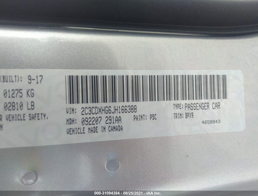 2C3CDXHG6JH166388