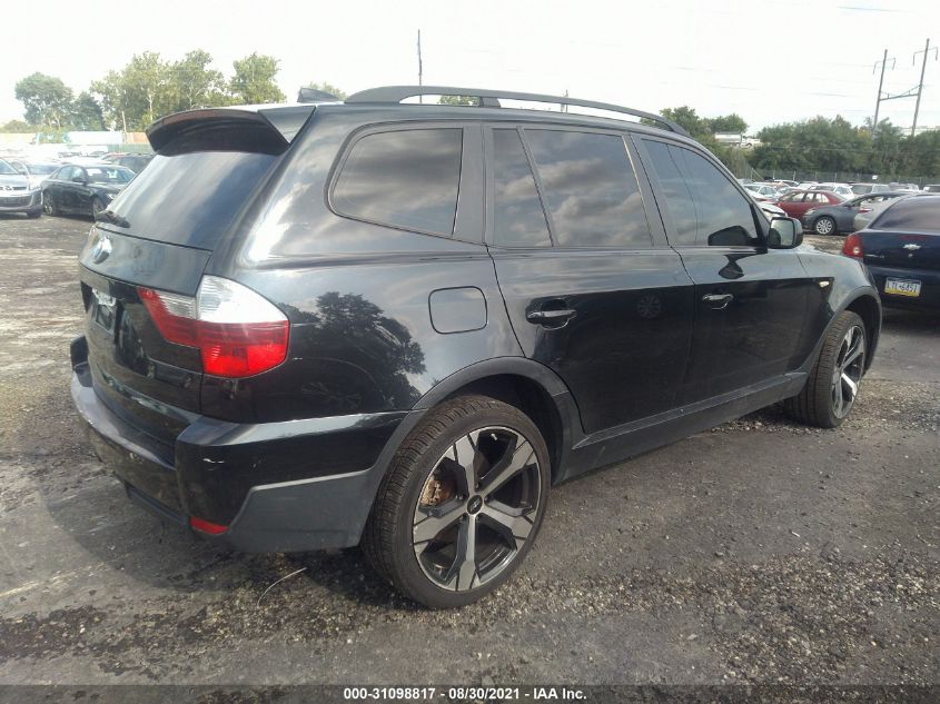 2008 BMW X3 3.0Si VIN: WBXPC93428WJ16904 Lot: 40687737