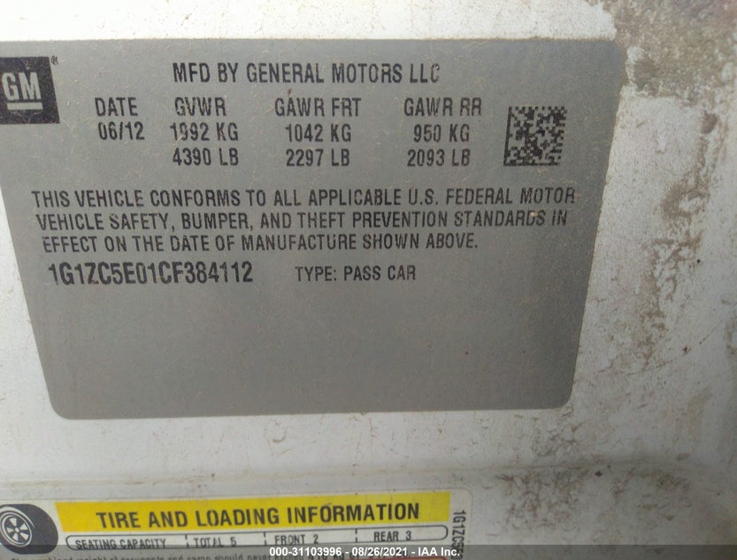 1G1ZC5E01CF384112