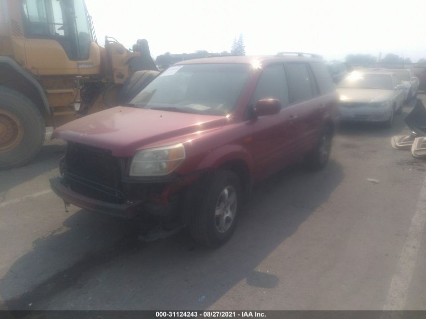 2006 Honda Pilot Ex VIN: 5FNYF28476B025816 Lot: 31124243