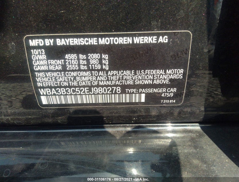 WBA3B3C52EJ980278