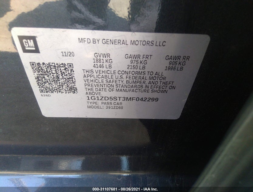 1G1ZD5ST3MF042299