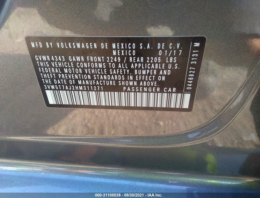 3VW5T7AJ2HM311271