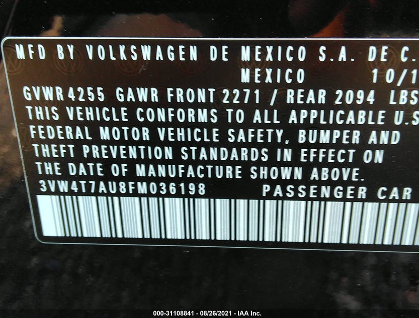 3VW4T7AU8FM036198