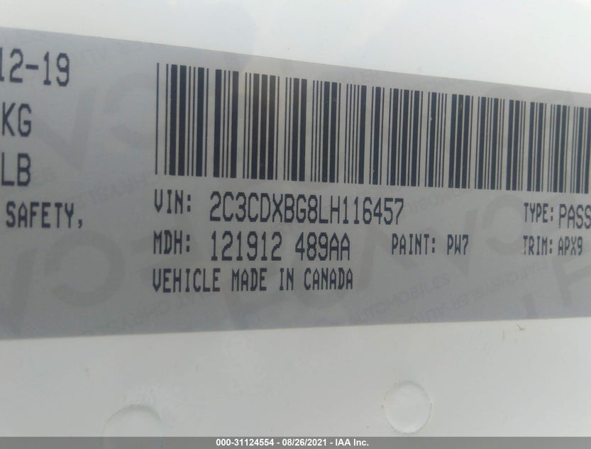 2C3CDXBG8LH116457