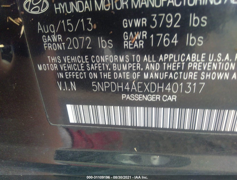 5NPDH4AEXDH401317