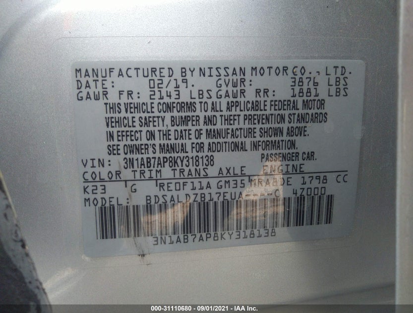 3N1AB7AP8KY318138