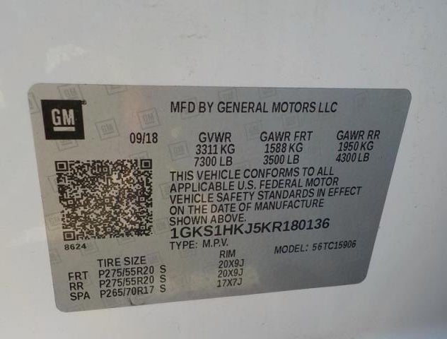 1GKS1HKJ5KR180136