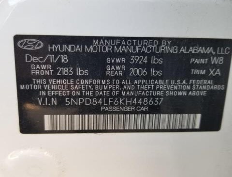 5NPD84LF6KH448637