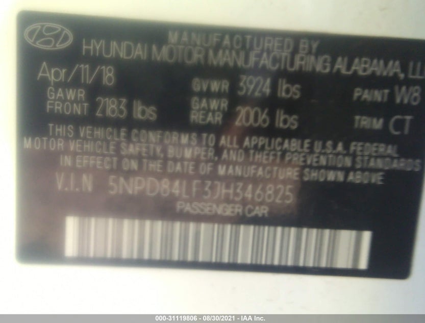 5NPD84LF3JH346825