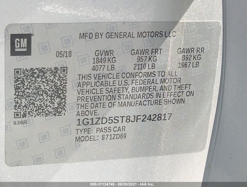 1G1ZD5ST8JF242817