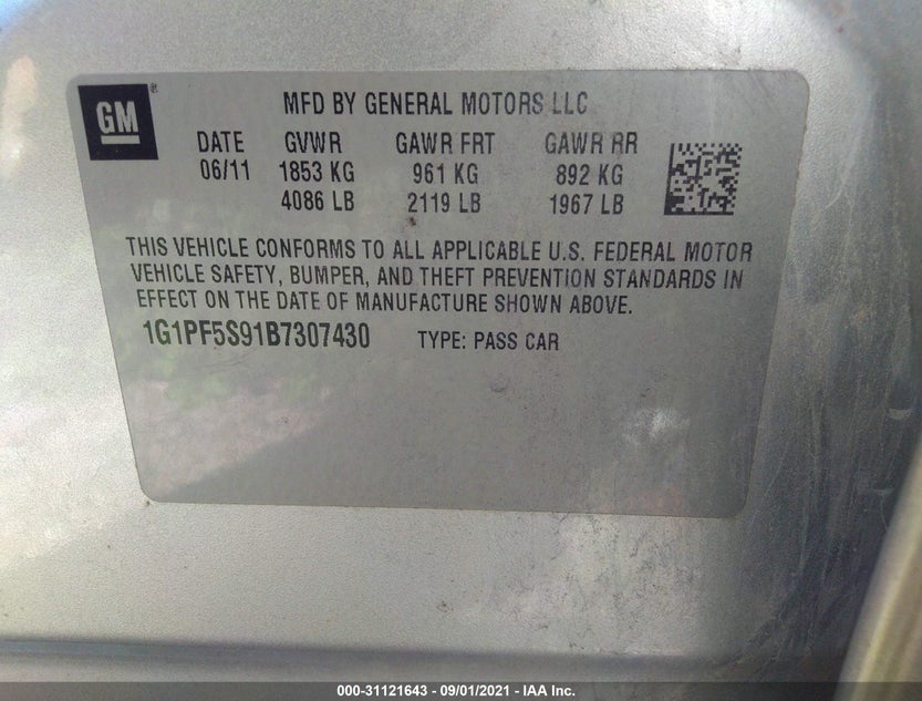 1G1PF5S91B7307430