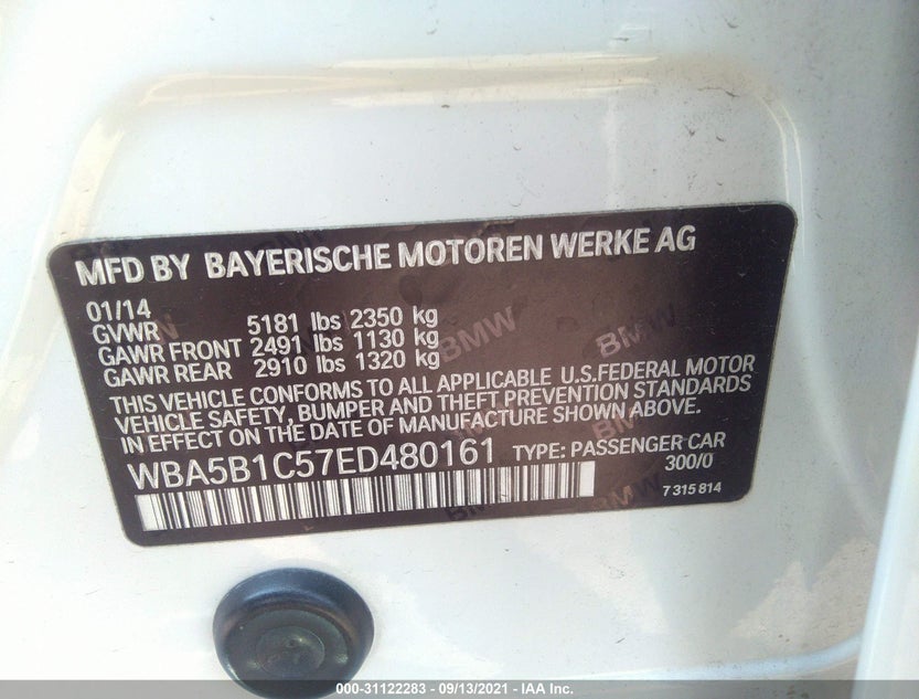 WBA5B1C57ED480161