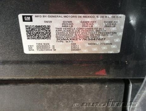 3GNAXKEV7KS647627