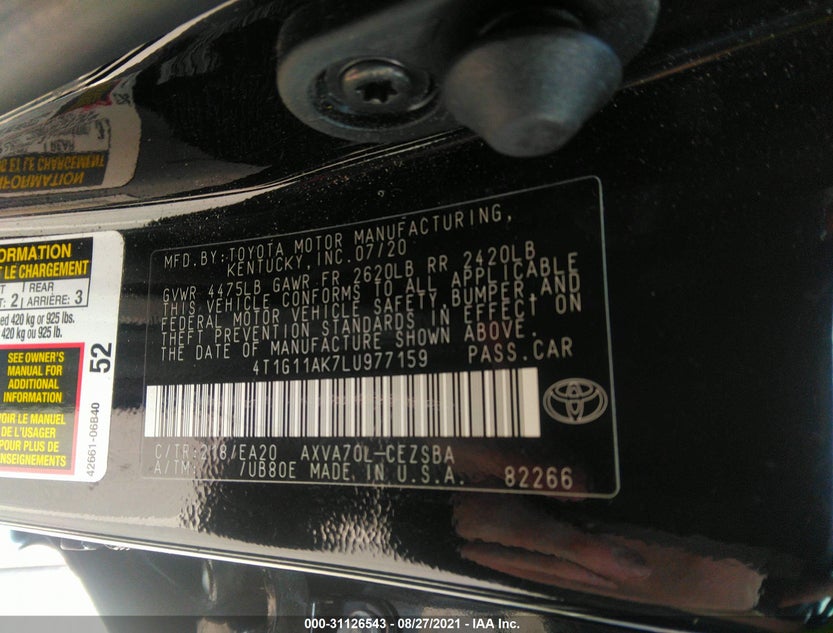 4T1G11AK7LU977159