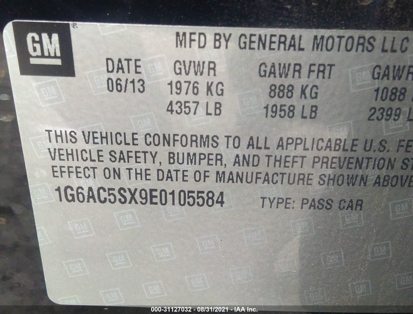 1G6AC5SX9E0105584