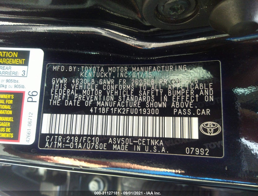 4T1BF1FK2FU019300